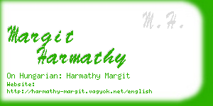 margit harmathy business card